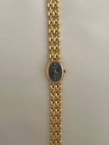 Vintage Blue Dial Accurist Watch