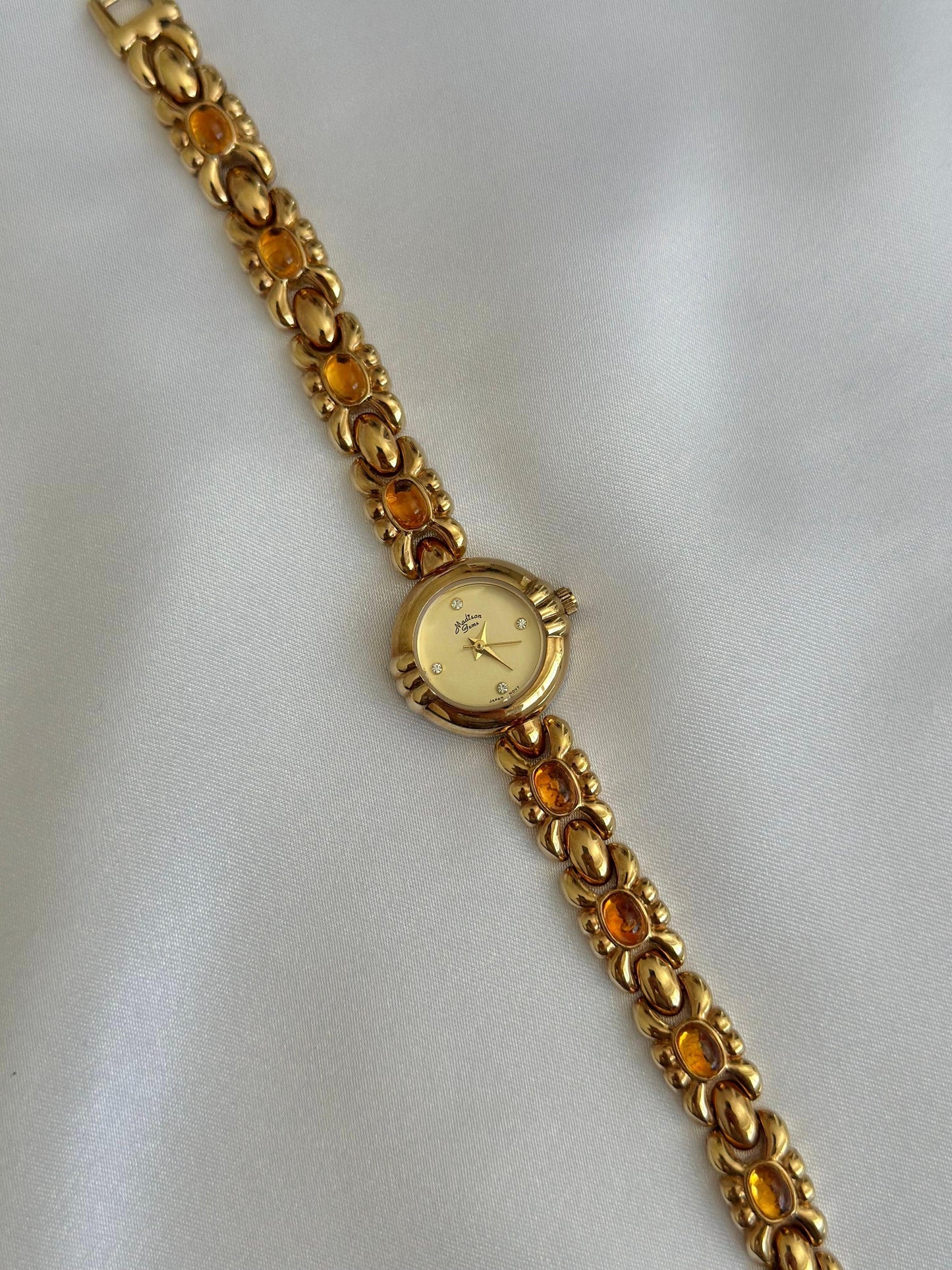 Vintage Amber Gem Watch