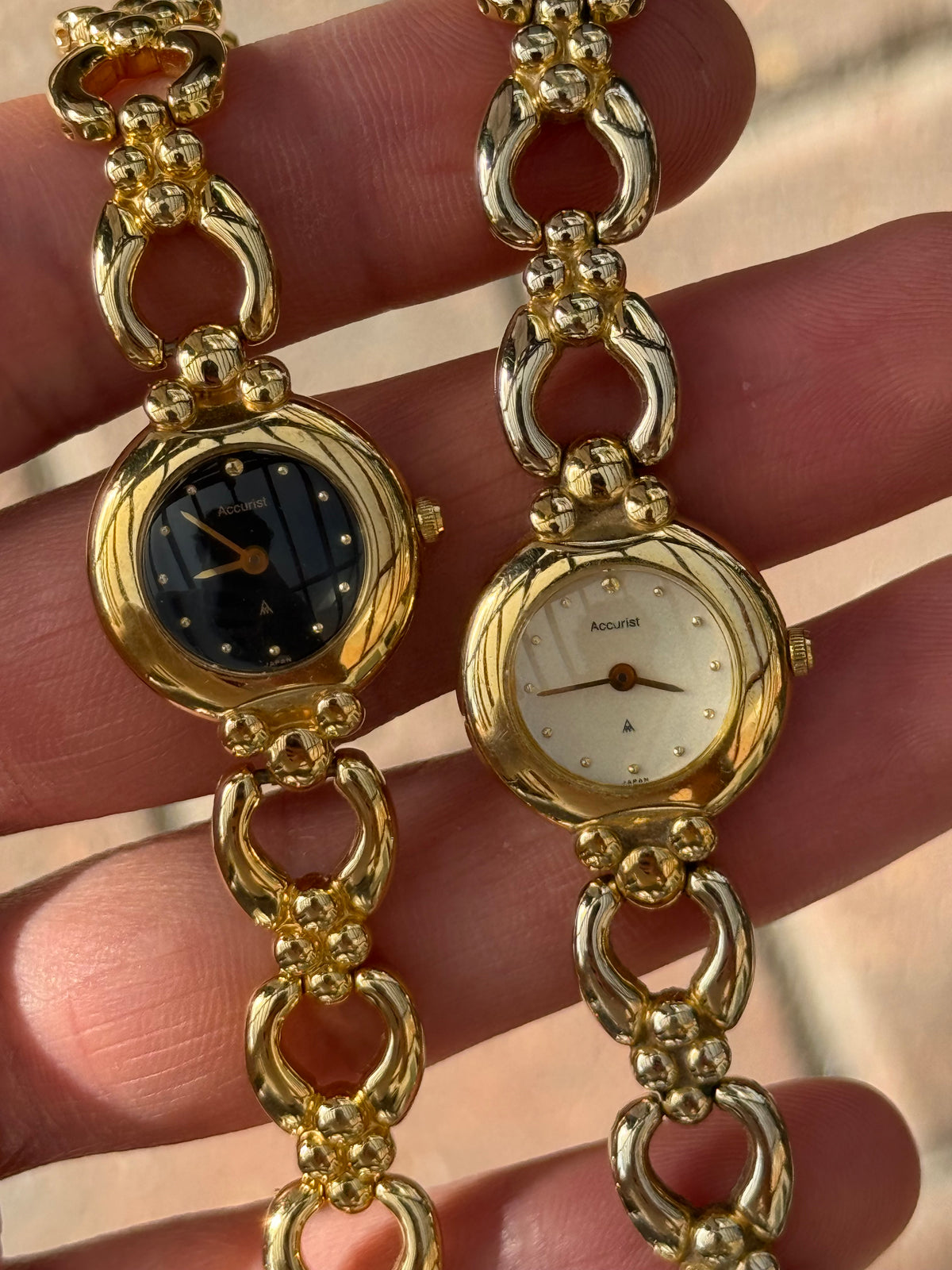 Matching Vintage Accurist Watch Set