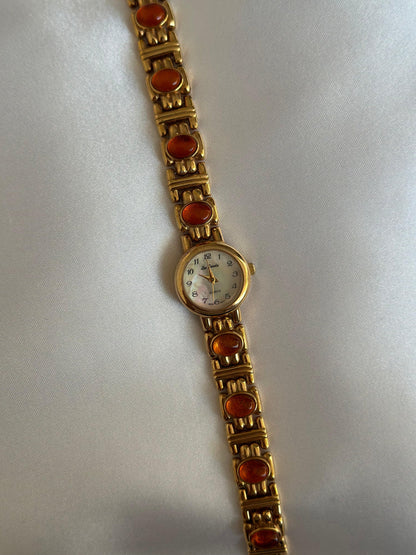 Vintage Amber Gem Watch