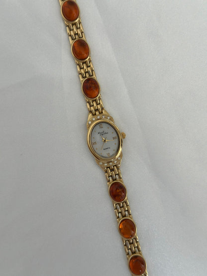 Vintage Amber Gem Watch