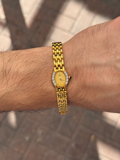 Rare 1991 Vintage Seiko Watch - Special Diamond Bezel 1F20-5G19