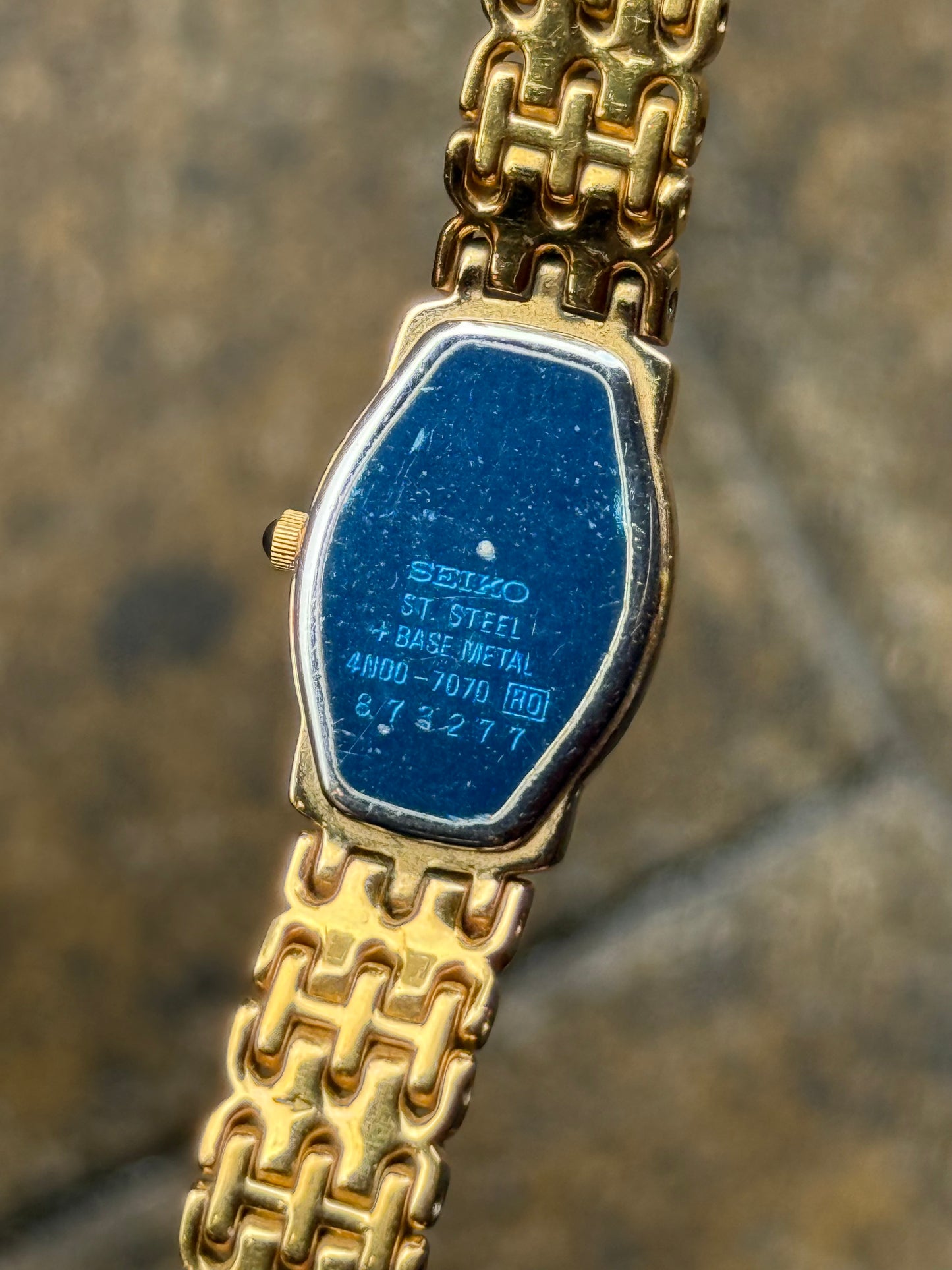 July 1987 Vintage Gold Seiko Watch 4N00-7070