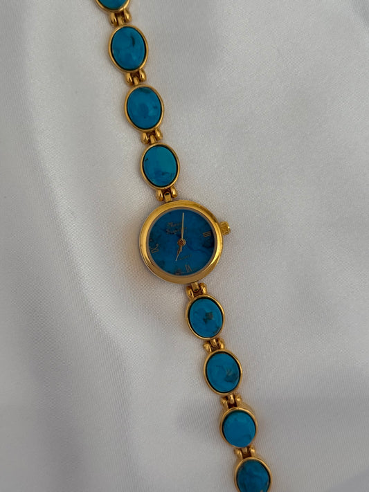 Vintage Turquoise Gem Watch