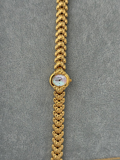 Vintage Mother Of Pearl Accurist Watch