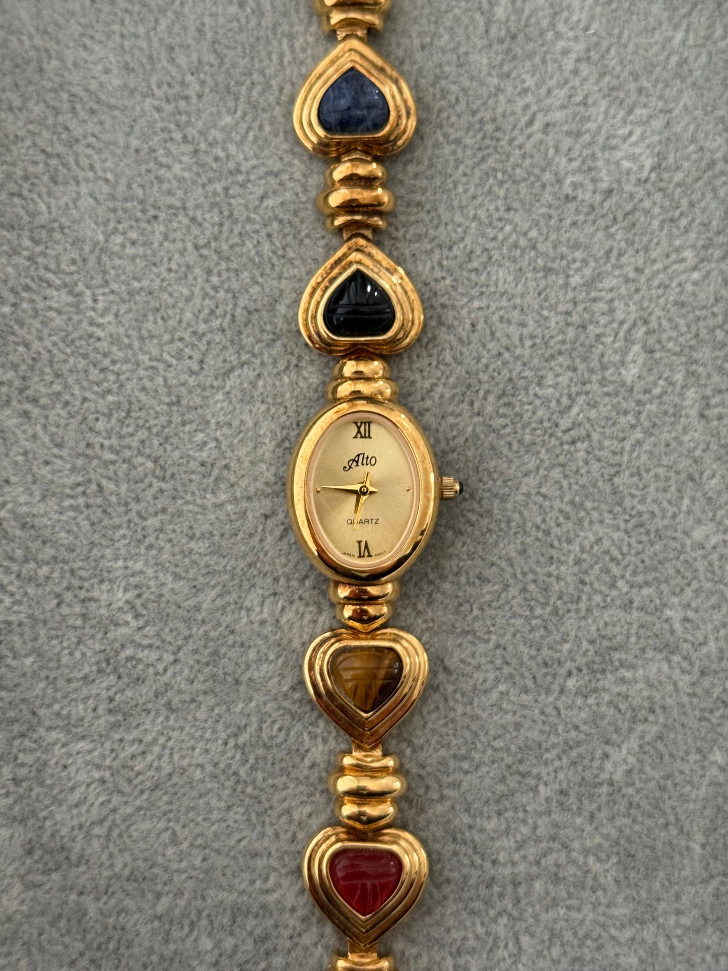 Vintage Heart Gem Watch