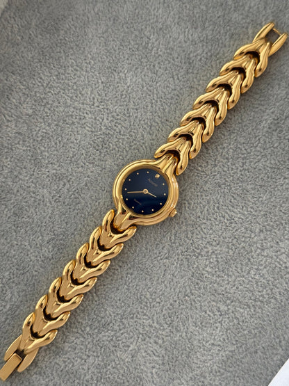 Vintage Navy Dial Accurist Watch