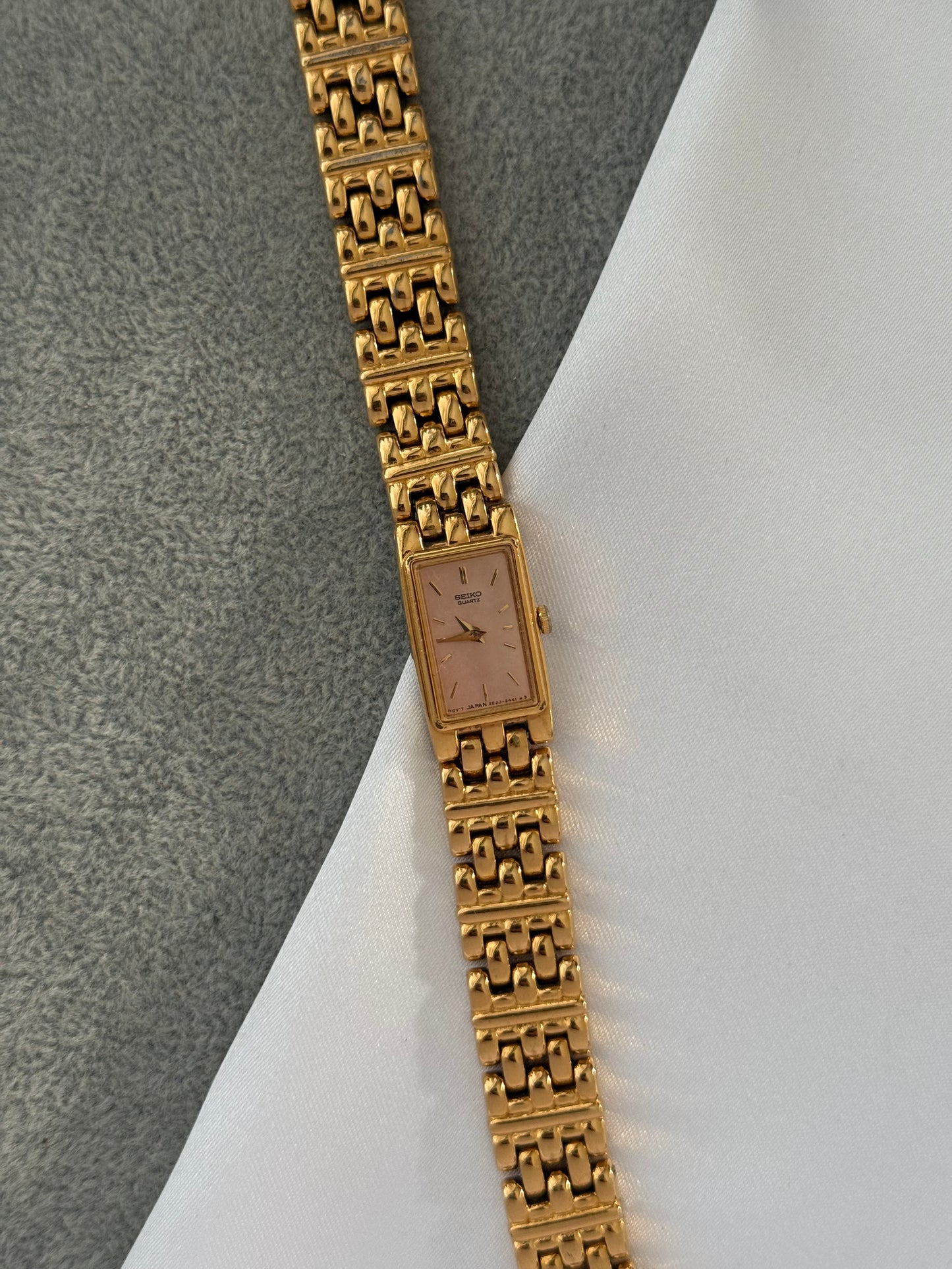 Vintage Pink Dial Seiko Watch