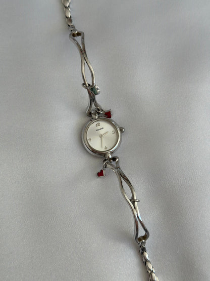 Vintage Heart Pendant Accurist Watch