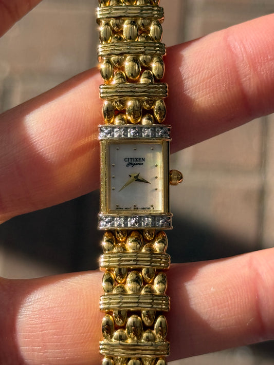 Rare Diamond Bezel Citizen Watch