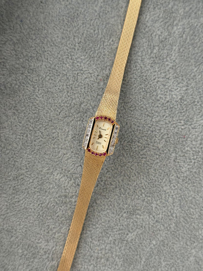 1990’s Ruby & Diamond Bezel Watch