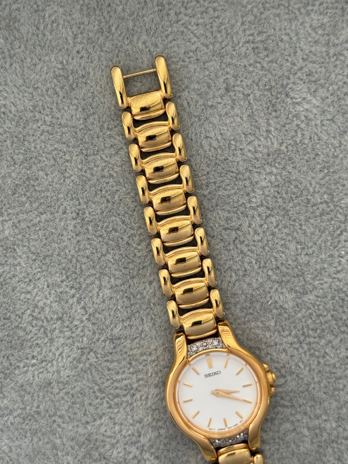 1990’s Diamond Bezel Seiko Watch 1N00-0AL0
