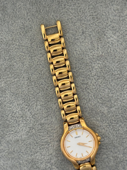 1990’s Diamond Bezel Seiko Watch 1N00-0AL0