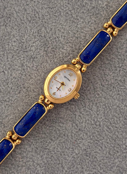 Vintage Lapis Lazuli Gem Watch