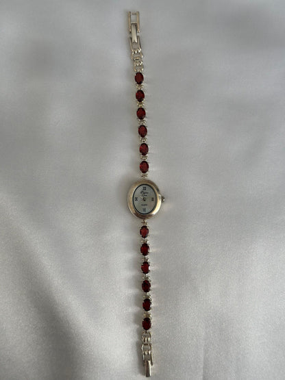 Vintage Ruby Gem Watch