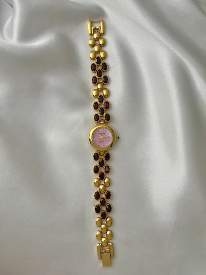 Vintage Ruby Gem Watch