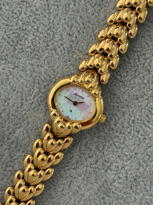 Vintage Mother Of Pearl Accurist Watch