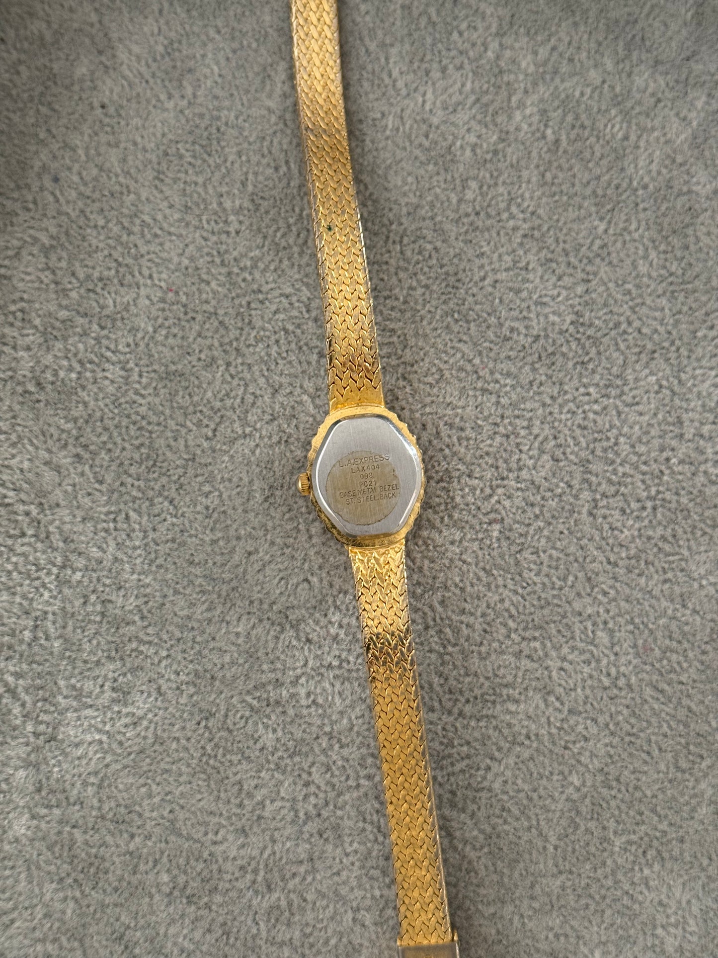 Vintage Pink Gem Watch