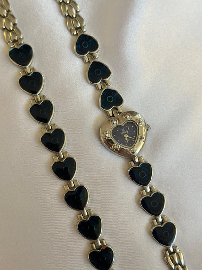 Vintage Heart Watch Set