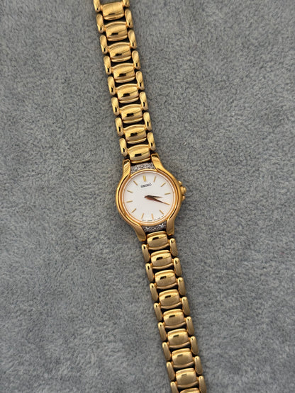 1990’s Diamond Bezel Seiko Watch 1N00-0AL0