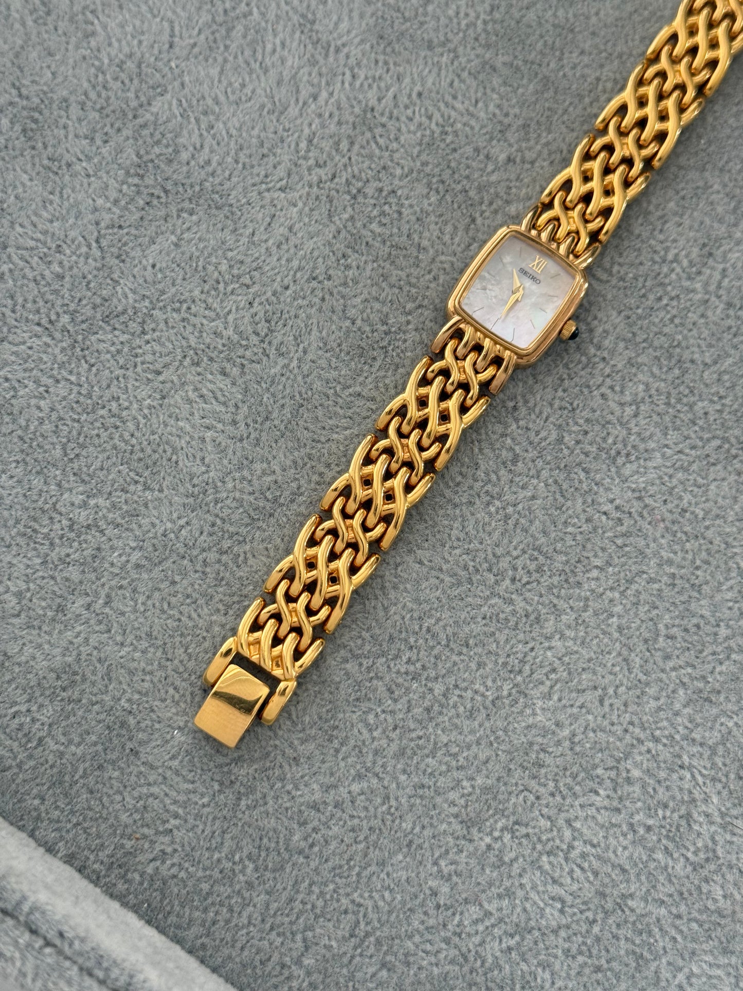 Vintage Mother Of Pearl Seiko Watch