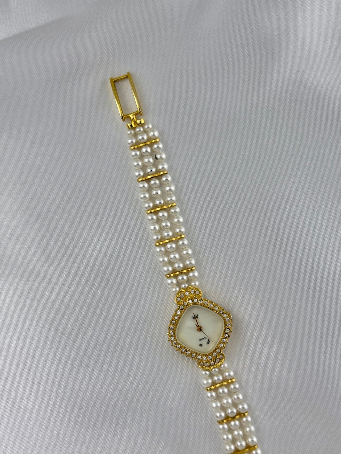 Vintage Faux Pearl Watch