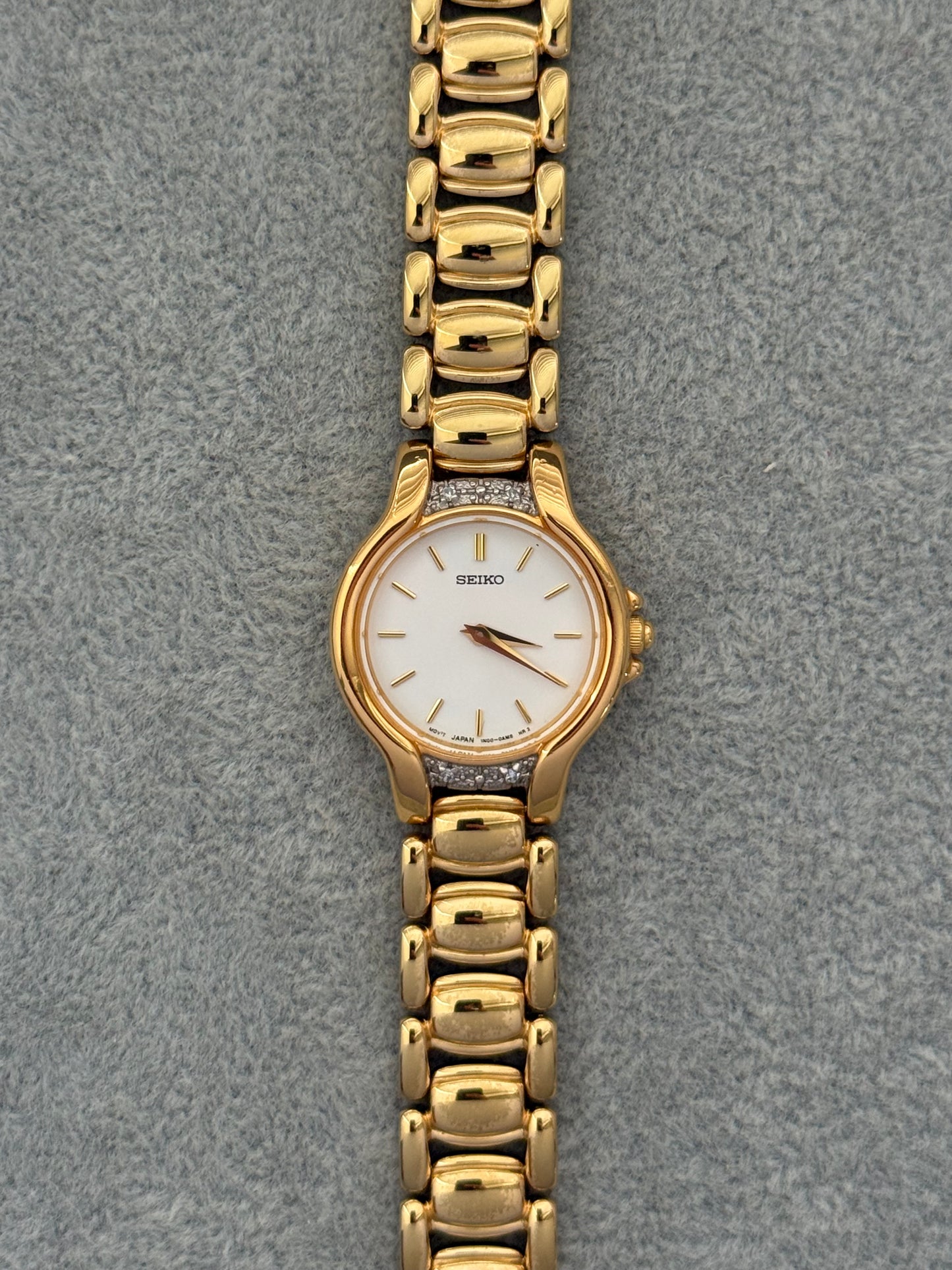 1990’s Diamond Bezel Seiko Watch 1N00-0AL0