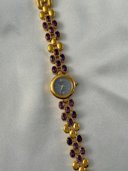 Vintage Amethyst Gem Watch