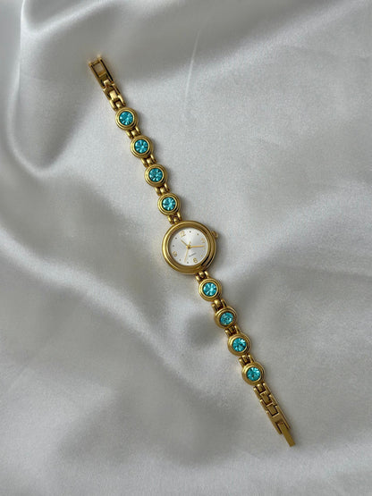 Vintage Blue Gem Watch