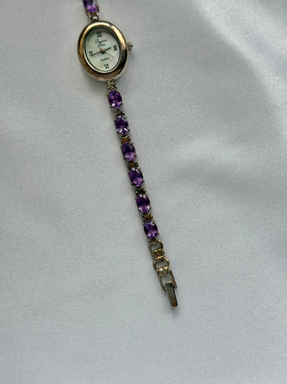 Vintage Purple Gem Watch