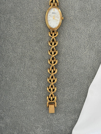Vintage Mother Of Pearl Seiko Watch
