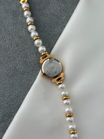 Vintage Monet Pearl Watch