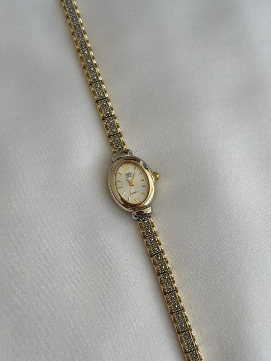 Montre vintage avec diamants