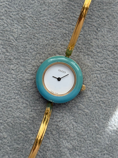 Vintage 1100L Gucci Watch with 12 Interchangeable Bezels