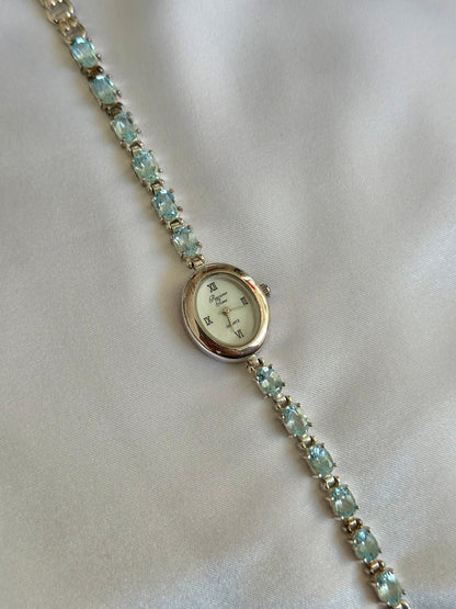 Vintage Blue Gem Watch