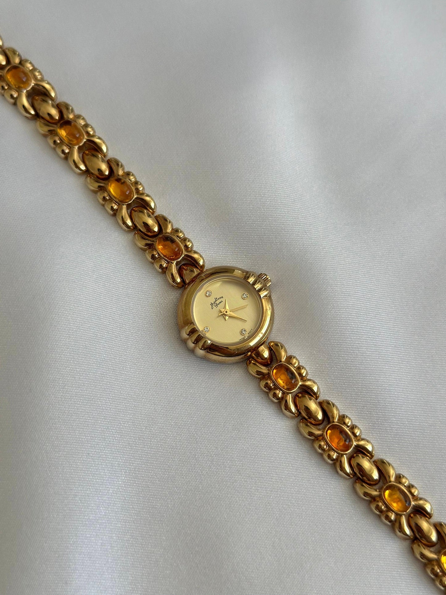 Vintage Amber Gem Watch