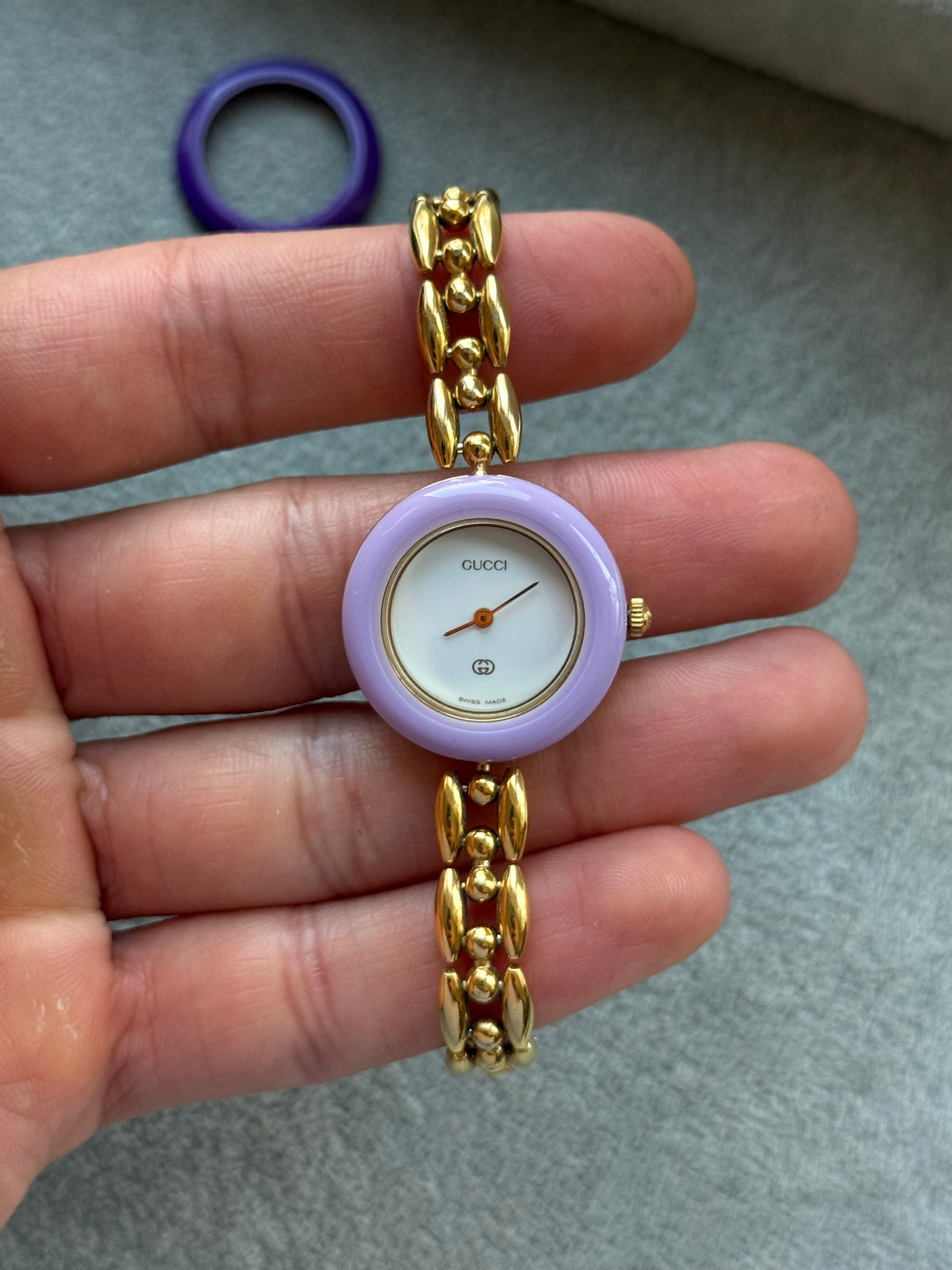 Vintage Gucci 1200L Watch with 6 Interchangeable Bezels