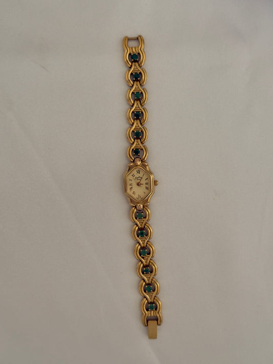 Vintage Emerald Gem Watch