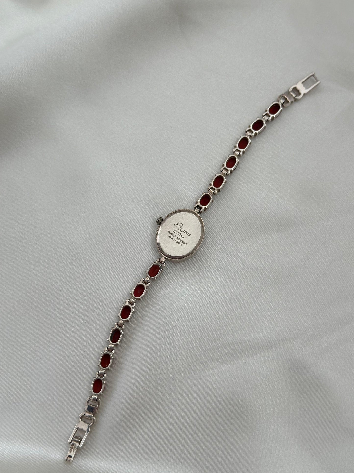 Vintage Red Gem Watch