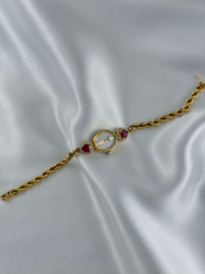 Rare Ruby Adorned Vintage Watch