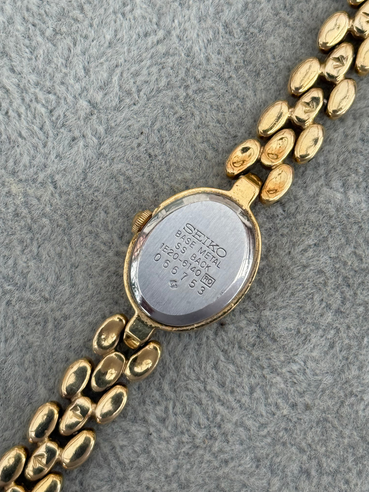 Rare Vintage 80’s Ruby Gem Seiko Watch 1E20-6140