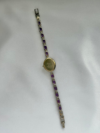 Vintage Purple Gem Watch