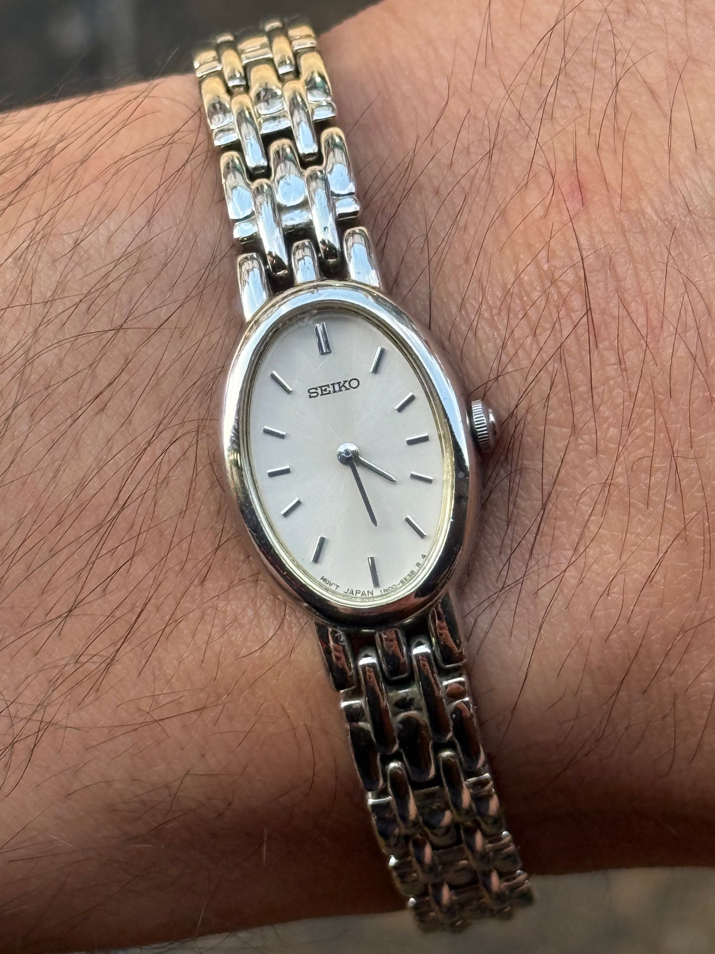 Vintage 1991 Silver Seiko Watch 1N00-6M90