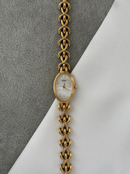 Vintage Mother Of Pearl Seiko Watch