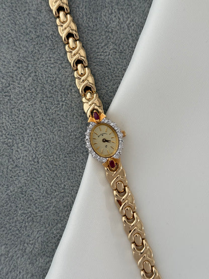 Pristine 1990’s Genuine Ruby Watch