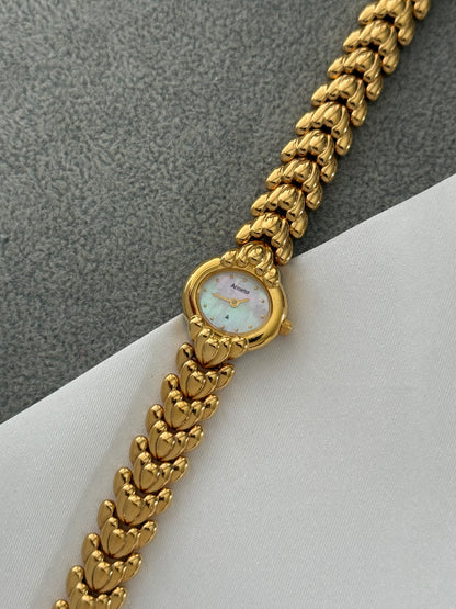 Vintage Mother Of Pearl Accurist Watch