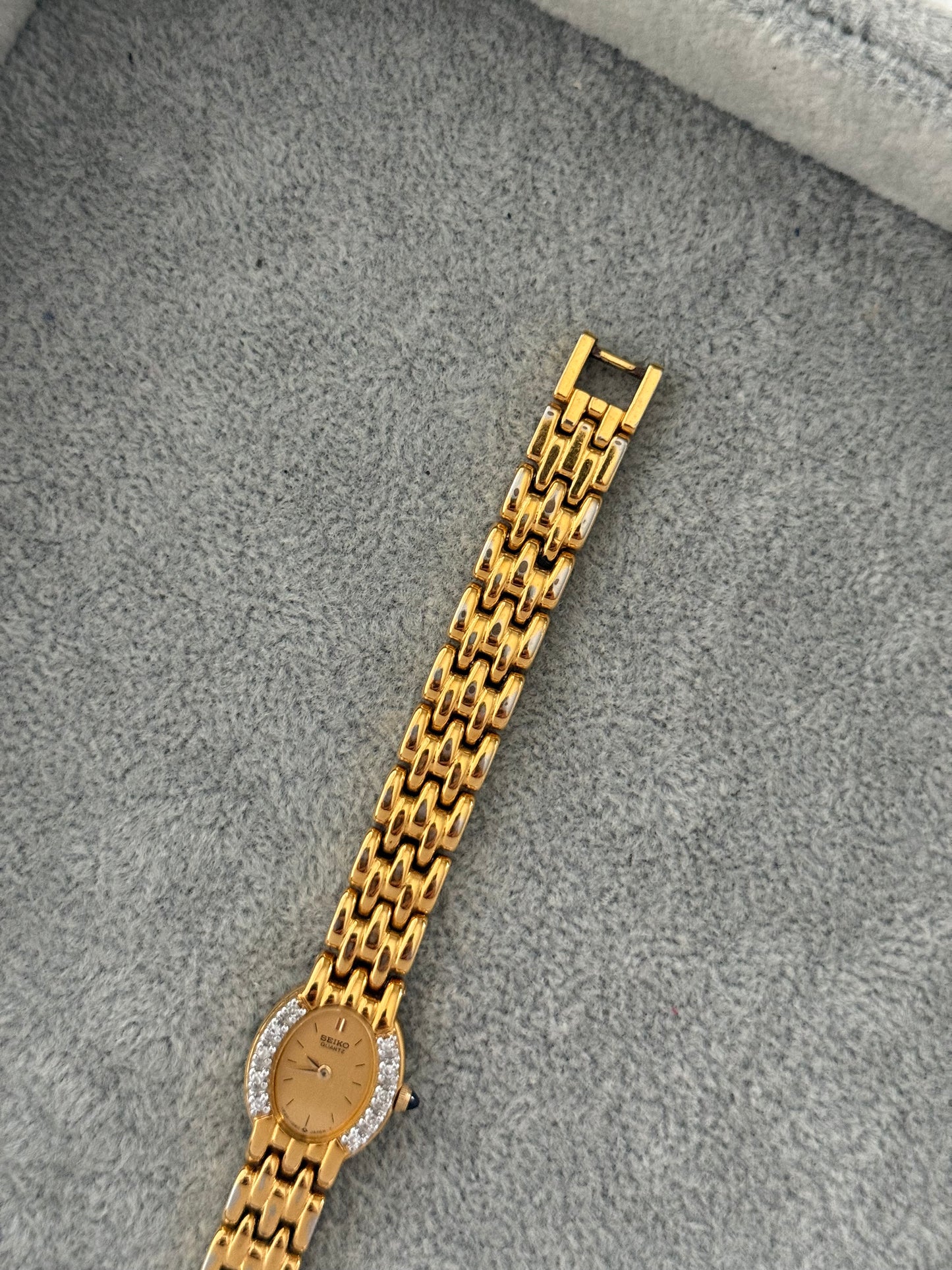 Rare Vintage Seiko Diamond Bezel Watch