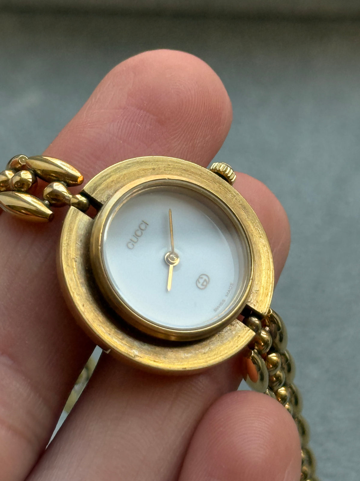 Vintage Gucci 1200L Watch with 6 Interchangeable Bezels