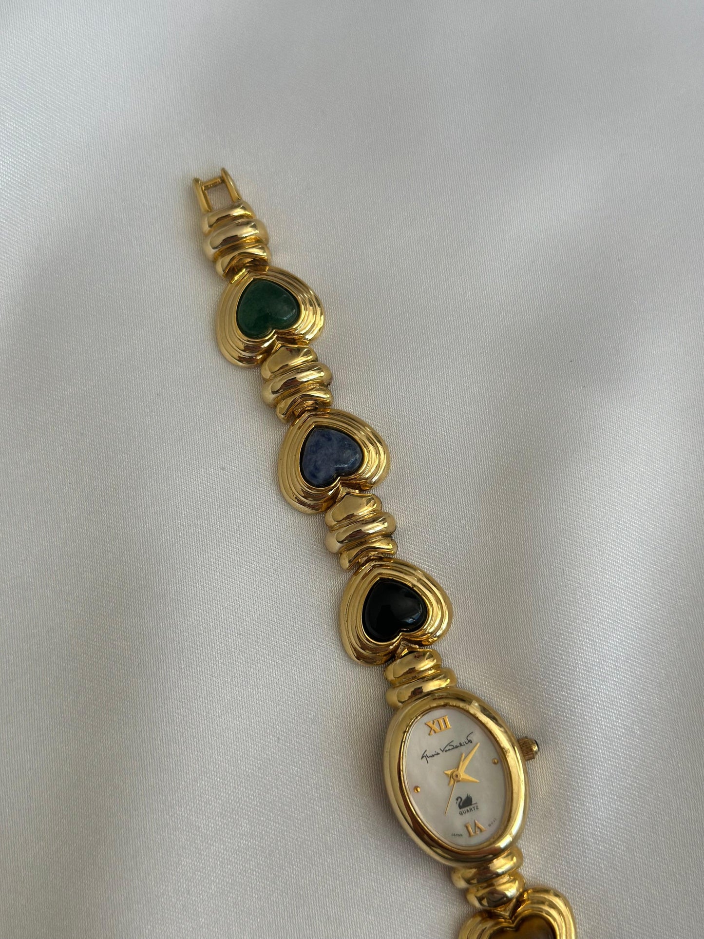 Vintage Heart Gem Watch