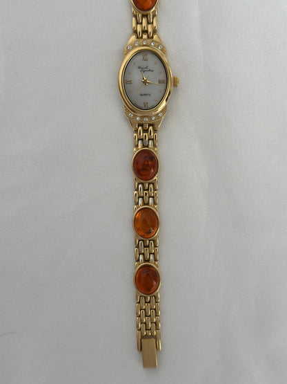 Vintage Amber Gem Watch